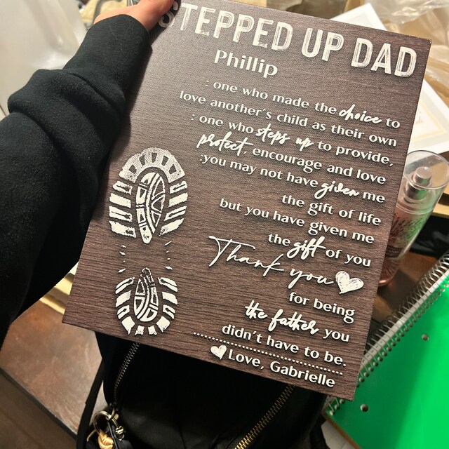 Stepped Up Dad Who Choice To Love Another's Child As Their Own Father's Day  - Stepped Up Dad Who Choice To Love - Sticker