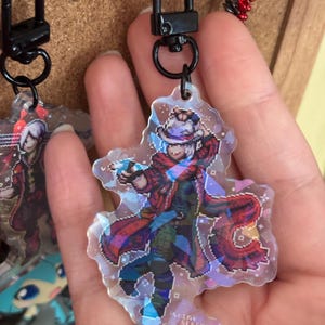 Devil May Cry Dante Vergil Vergil Chair Acrylic Charm Pixel Art