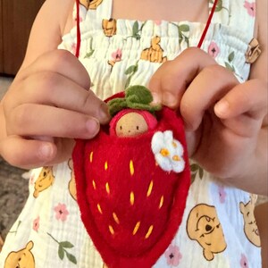Red Strawberry Baby Necklace - Etsy