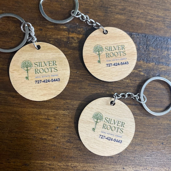 Custom Logo Keychains Bulk - Engraved & UV Printed Promotional ...