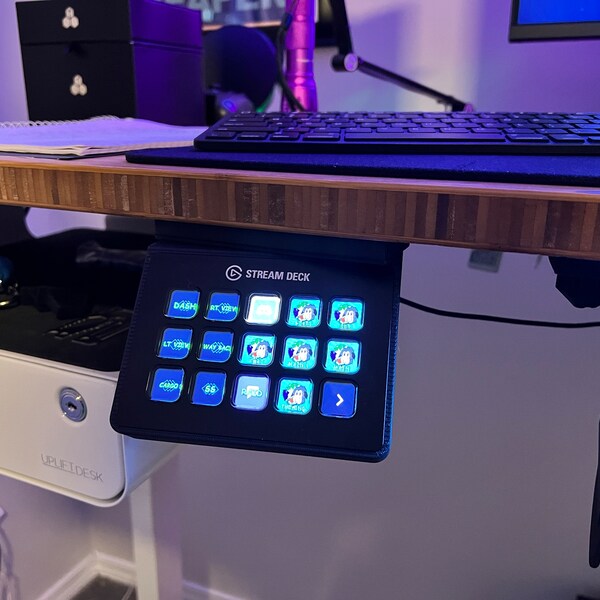 Articulating Under Desk Mount For Stream Deck Plus, Ratchet