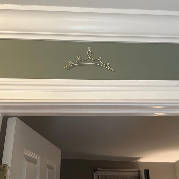 Tiara Crown Wire Wall Art Decor (small and Medium) | Princess Room Wall ...