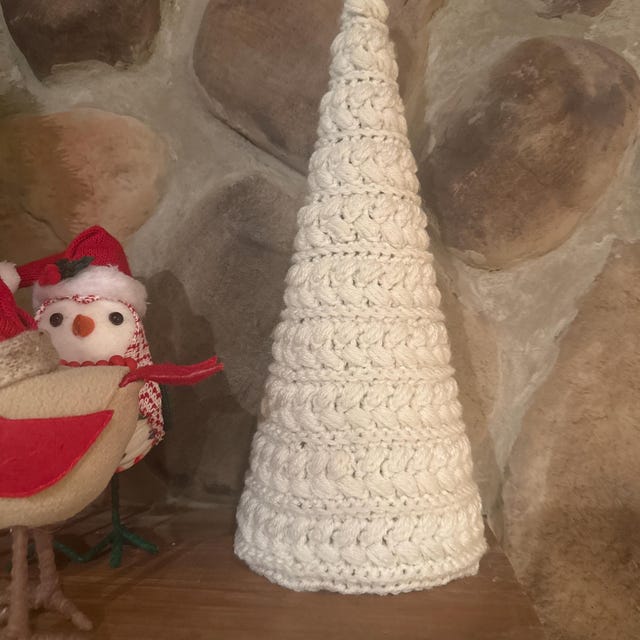 A customer's finished Wheat Stitch Tree Crochet Pattern + Video
