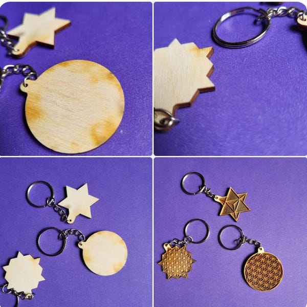 Geometric Key Ring Sacred Geometry Key Chains, Sacred Geometry Key Ring, Flower of Life ...