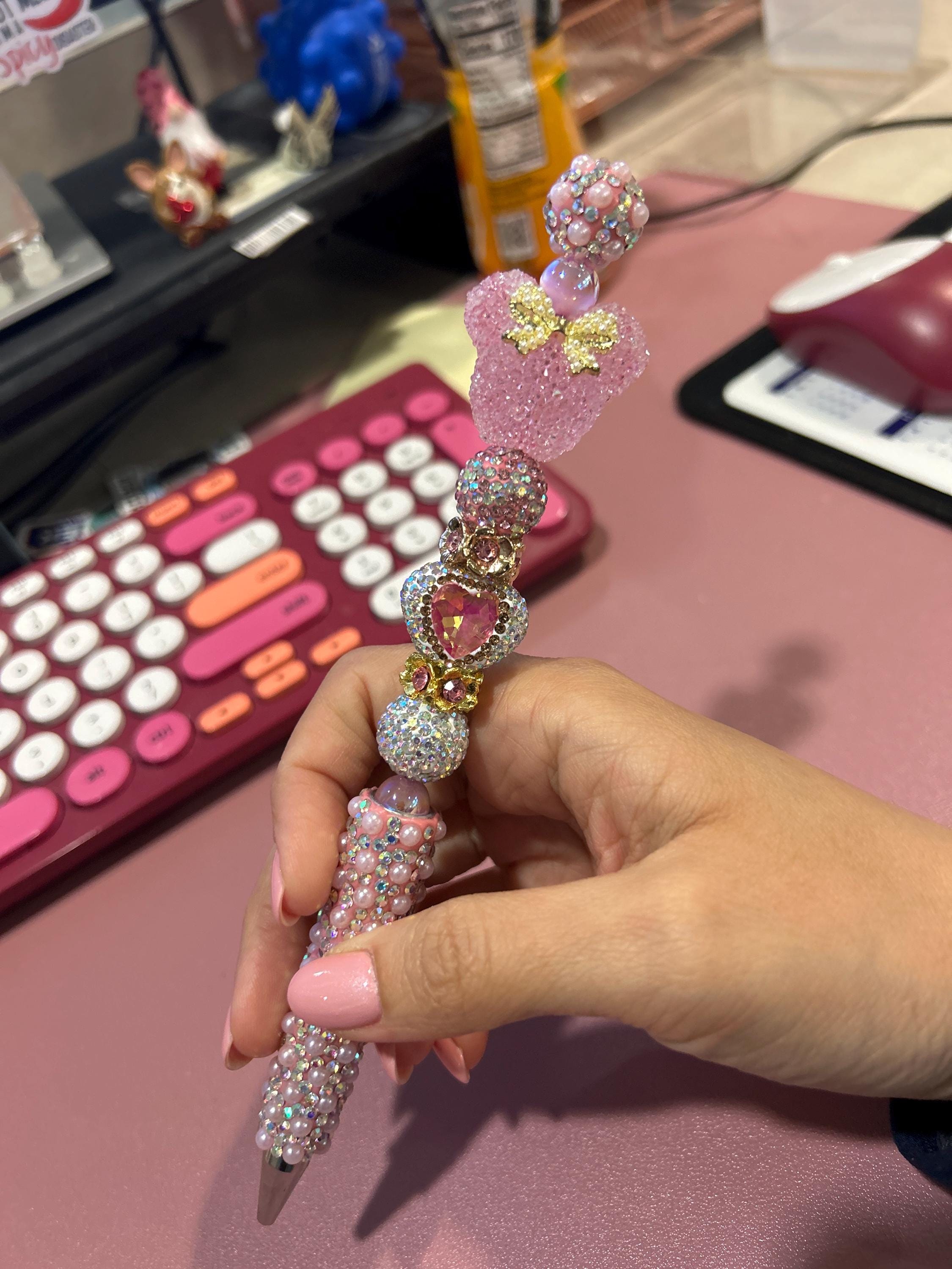 Mickey and Minnie Pens - Handmade Beadable Pens