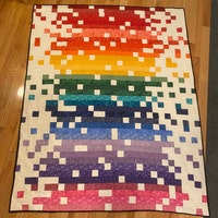 Pixelated Quilt PDF Pattern - Etsy Canada