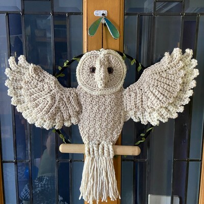 Barn Owl Wall Hanging Crochet Pattern PDF File - Etsy