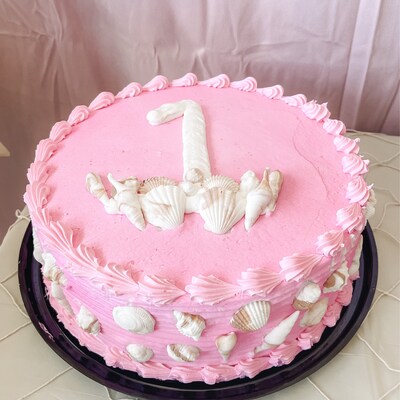 Sea Shell Fondant Topper 50pcs Beach Cake Topper Beach Cupcake Toppers ...