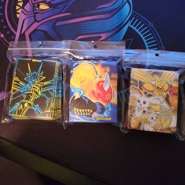 Digimon TCG Card Sleeve - Veemon Digi-armor Eggs - Etsy