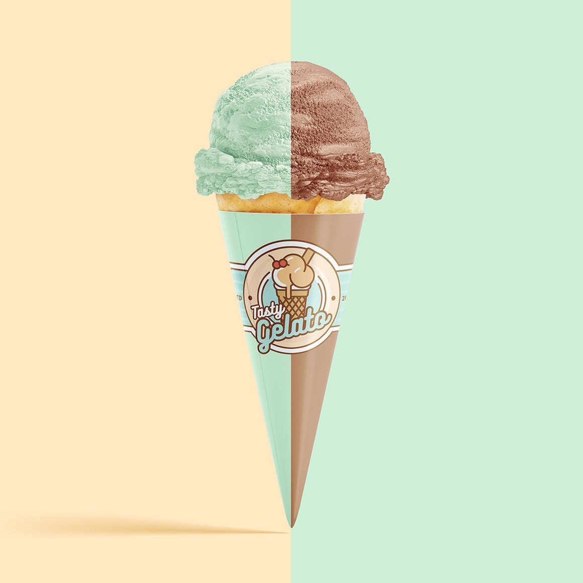 creativemarket com rebrandy 3656188 ice cream cone mockup poster logo packaging catering supplies near me