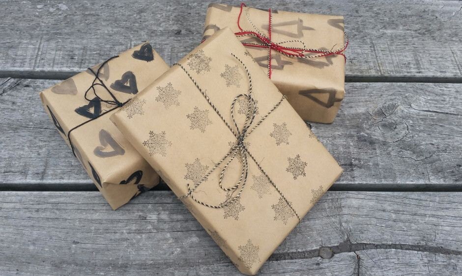 Упаковка картины в крафт