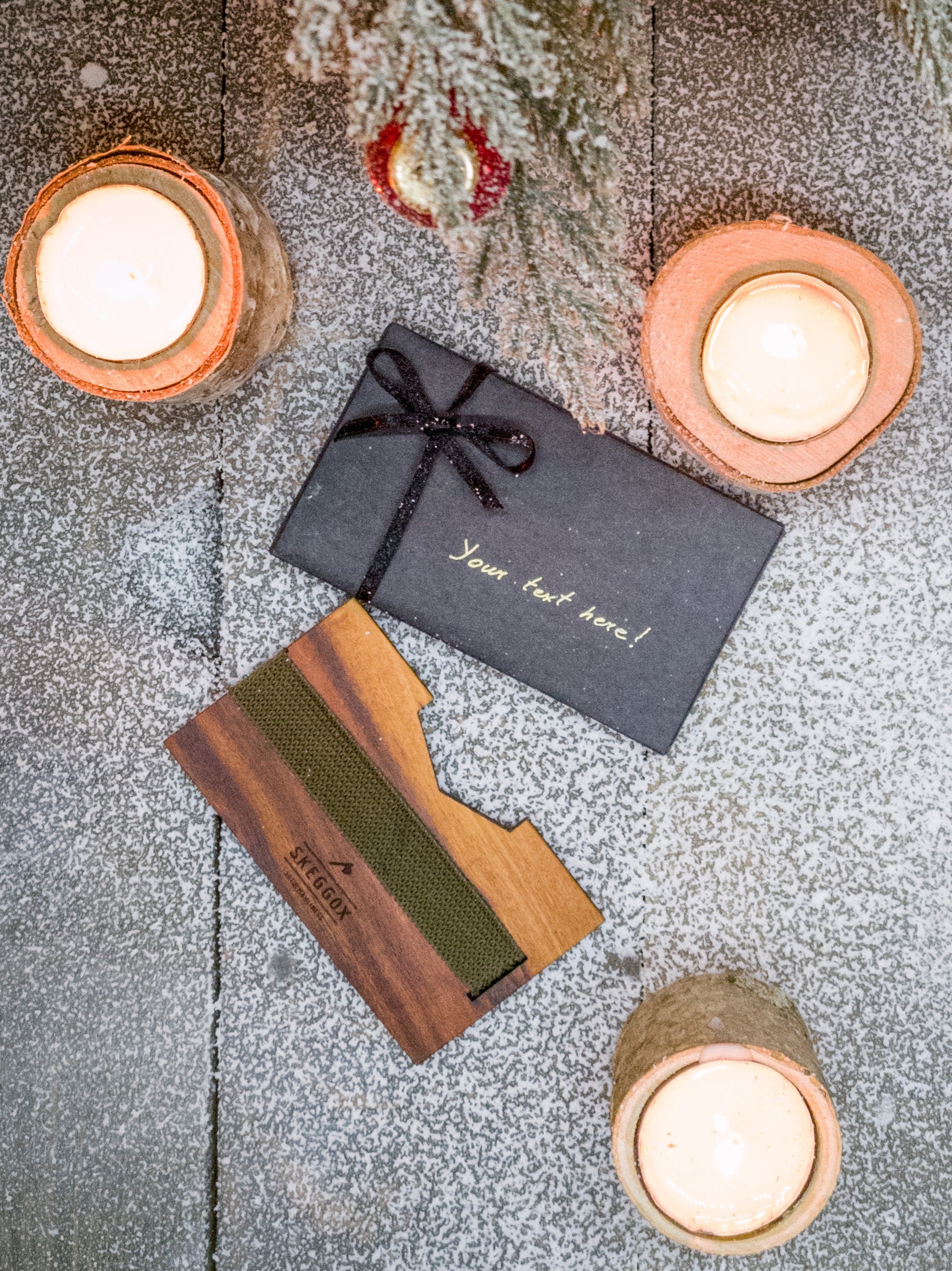 Wooden Wallet and Leather Tray SET Etsy