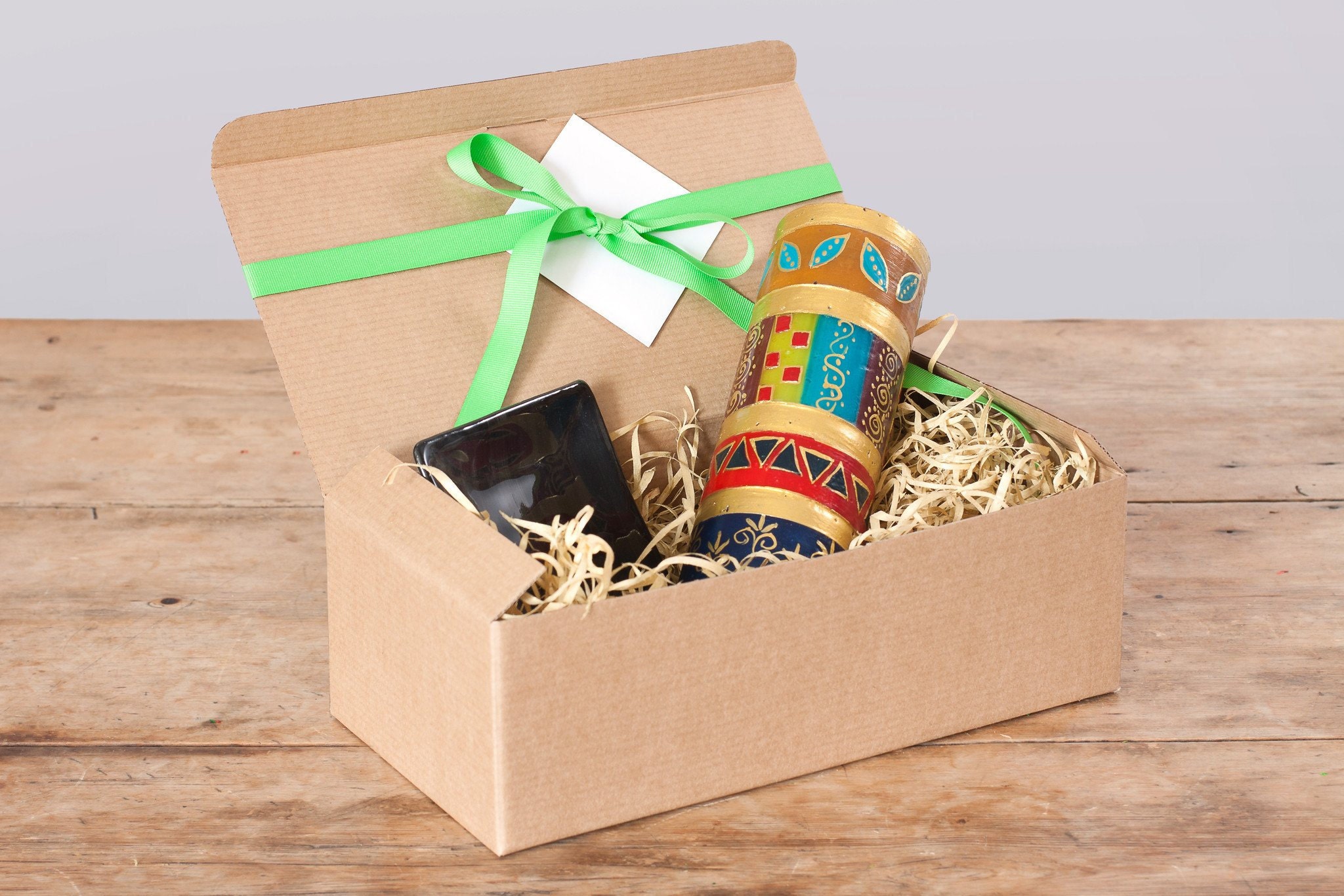 Memphis Stripe Candles Etsy