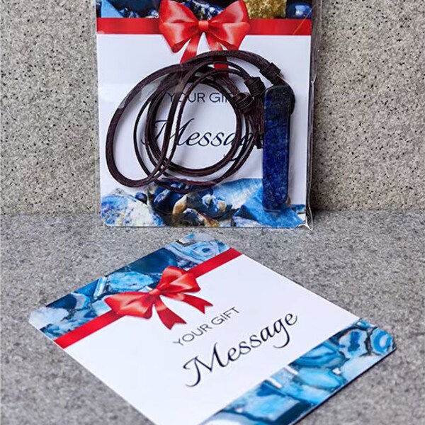 Clear Quartz Crystal Pendant Men's Healing Crystal Necklace on Leather Cord Husband Gift