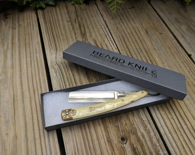 Golden Straight Razor Necklace Barber Wet Shaver Chain Stainless ...