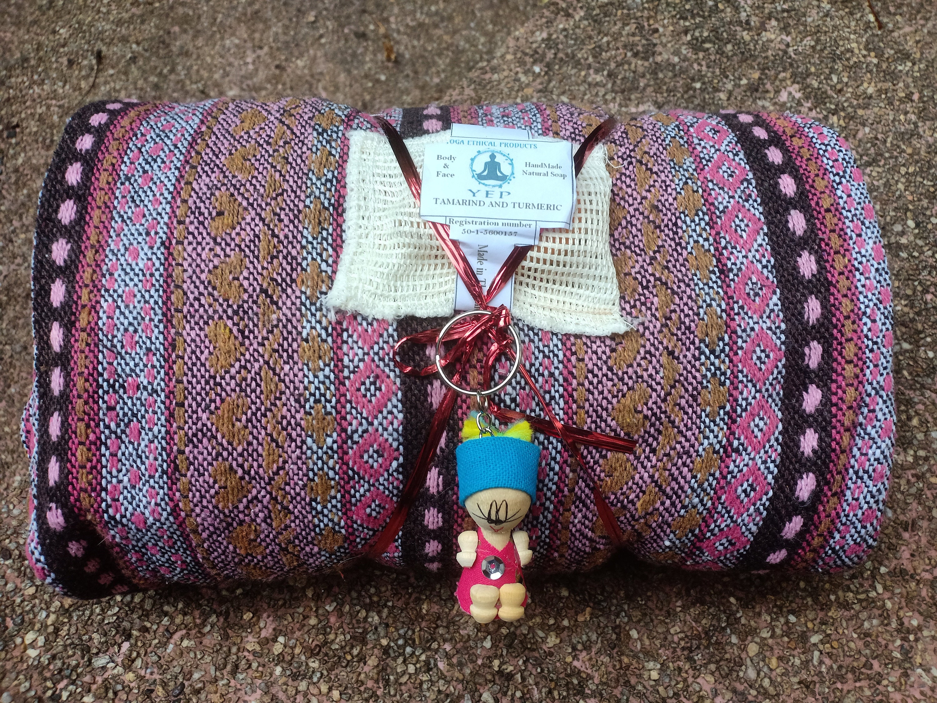 Yoga blanket . Meditation shawl handmade chevron woven cotton Etsy