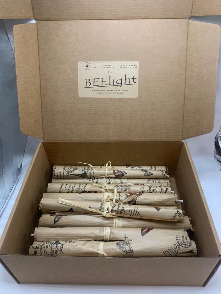 2 X 11 Homemade Dripless Beeswax Candles 2 X Twist Etsy