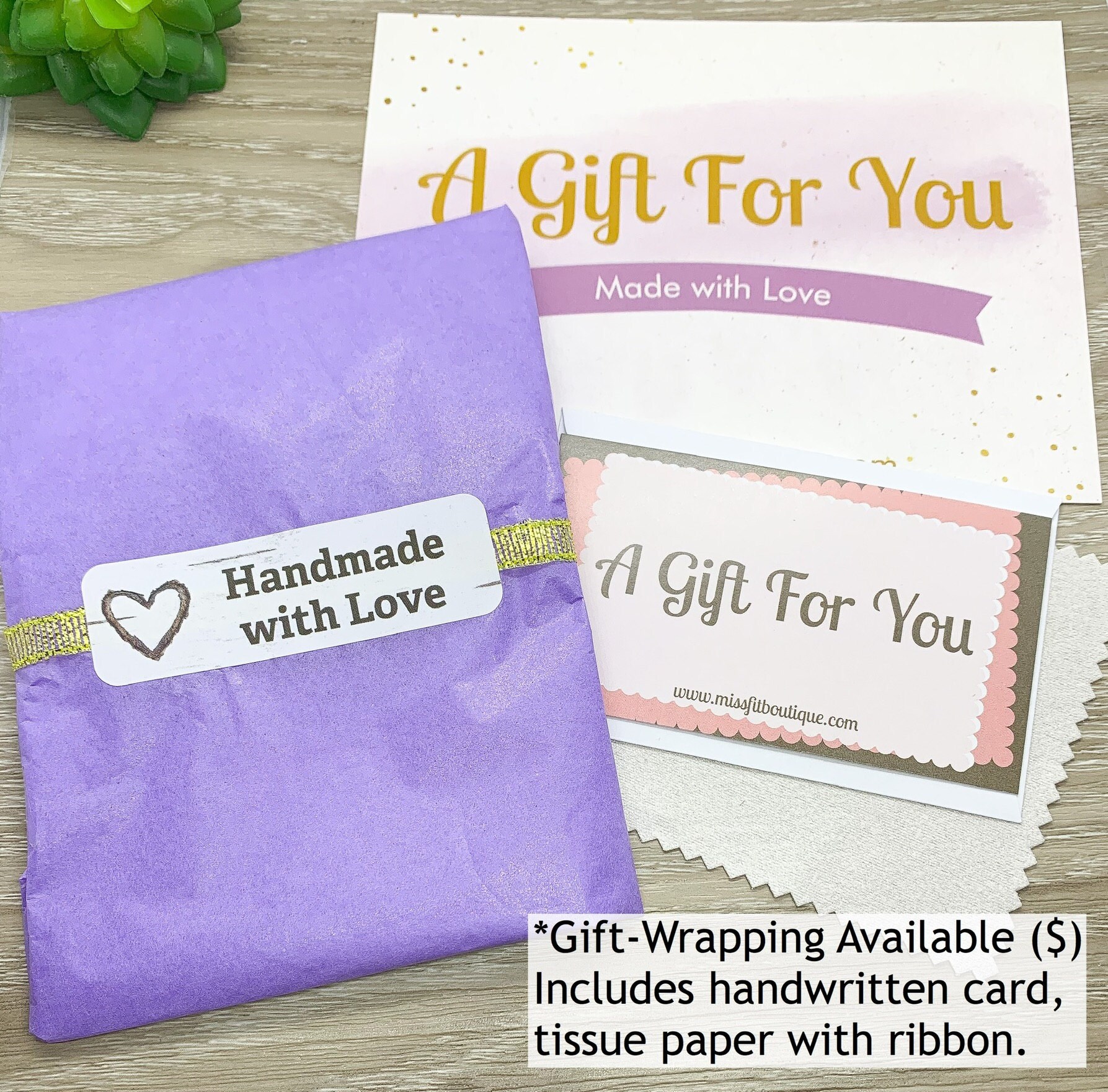 Add on Custom Message Card Personalized Jewelry Gifts Etsy