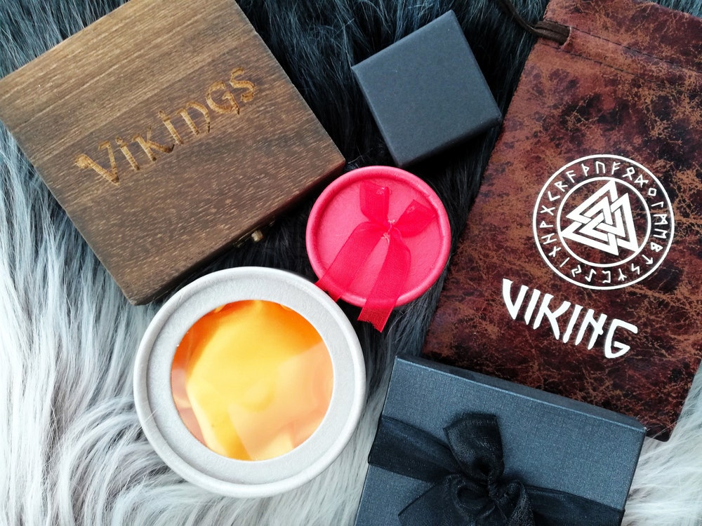 Viking Beard Beads Futhark Runes Hair Bead Dwarven Beard Ring, Asatru ...