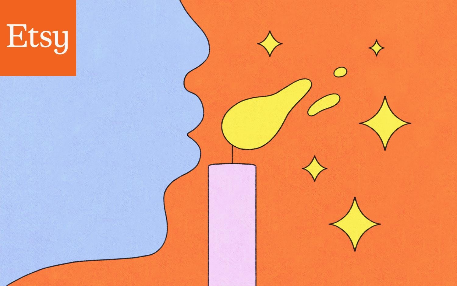 Birthday candle blow out GIF