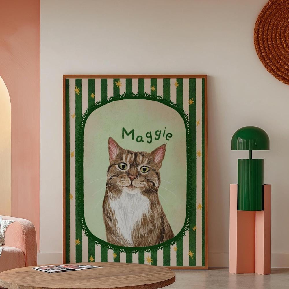 Personalized pet portrait
