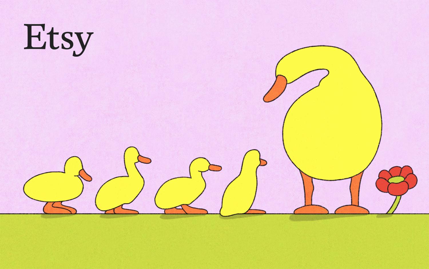 Mother's Day ducks GIF