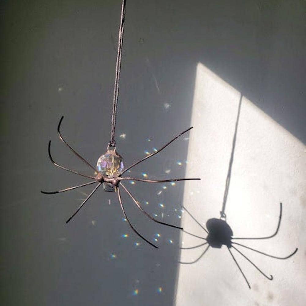 Stained Glass Spider Prism