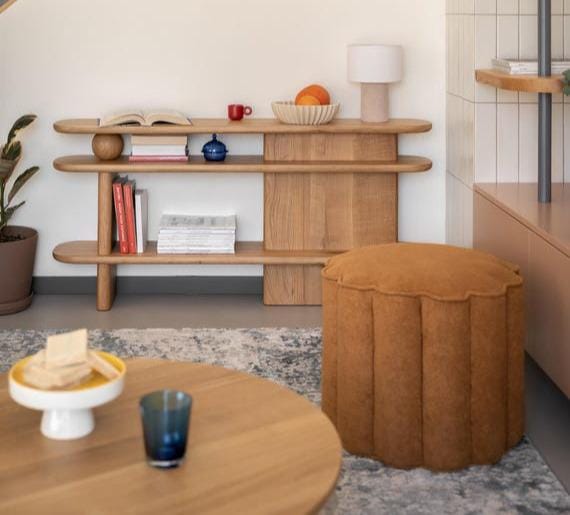 A living room filled with furniture.