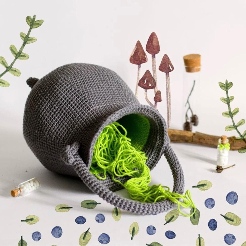 Caldero de amigurumi DIY