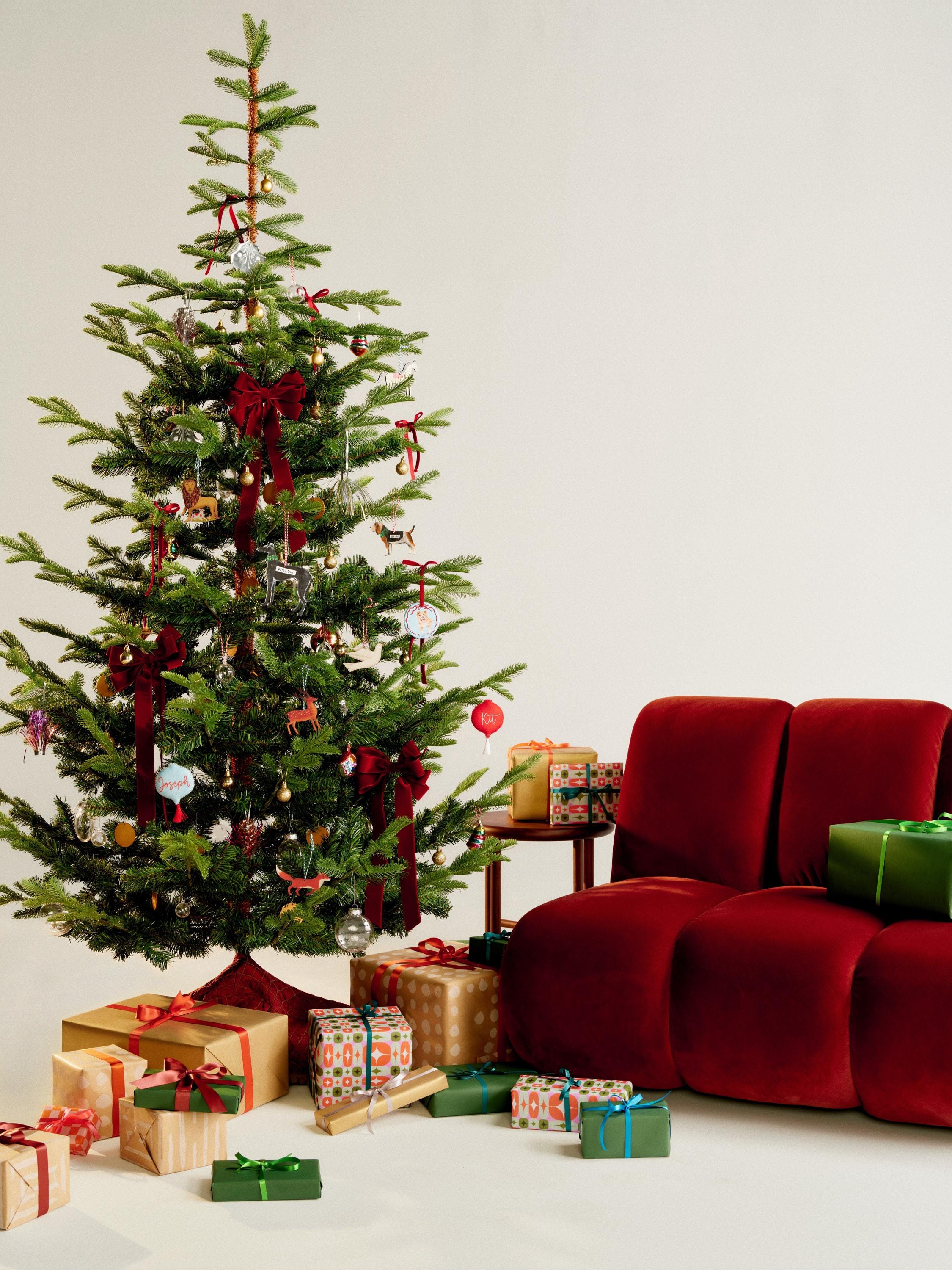 image containing listing Personalized Felt Ornament by SavanaLawlerTextiles