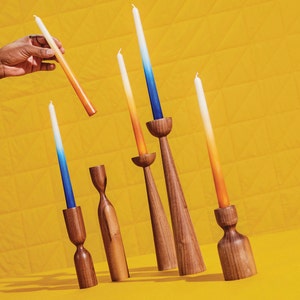 Barley Twist Candle Holders Antique Wooden Candle Holder