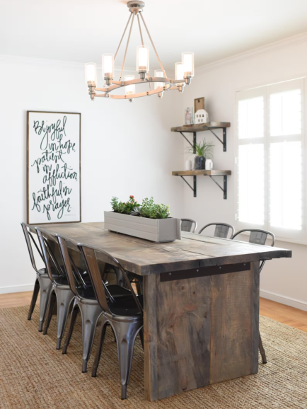 image containing listing Reclaimed Wood Dining Table from WickedGrain