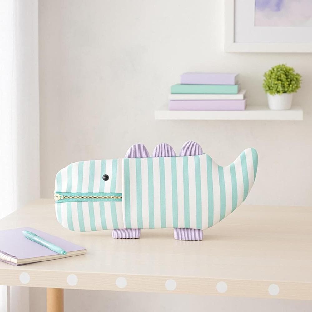 Patrón para coser un divertido estuche de cocodrilo