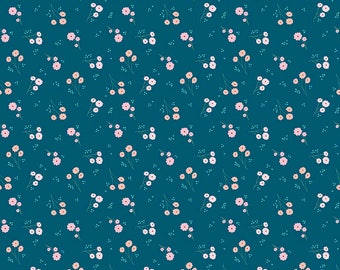 Ava Rose, Blue Floral yardage by Deena Rutter for Riley Blake