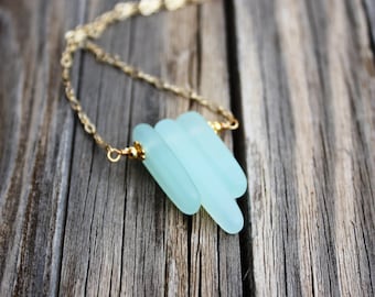 Sea Glass Necklace Seaglass Necklace, Sea Glass Jewelry Beach Jewelry Seaglass Jewelry Beach Glass Necklace Beach Glass Jewelry Delicate 006
