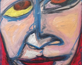 intense eyes original painting