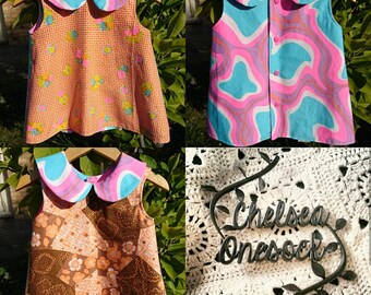 Clementine dress- fully reversible- size 1