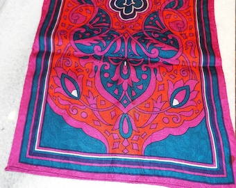 Vintage Ellen Tracy Silk Rectangle Scarf