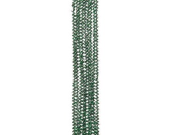 35, 3mm, Green Tinsel Stems, Pipe Cleaners, 12" Long