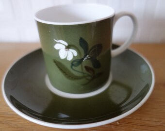 Susie Cooper coffee cup and saucer, bone china England different colours