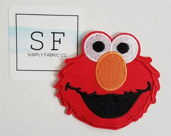Elmo Iron on Patch - Sesame Street Elmo Applique' - Ready to Ship