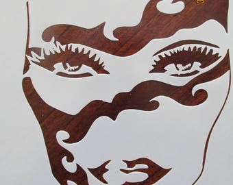 Party Mask Mardi Gras Mask Stencil Reusable 10 mil Mylar