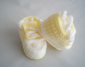 Baby Shoes / Crochet Trainer Style Baby Shoes / Crochet Baby Shoes / Crochet Baby Slippers / Crochet Baby Trainers / Crochet Baby Booties