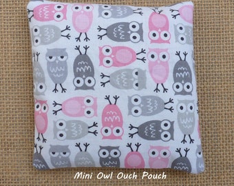 Ouch Pouch, Boo Boo Bag, Owls, Baby Shower Gift, Kids Therapy, Reusable Hot Cold Rice Bag, Microwave, InHer Inner Peace