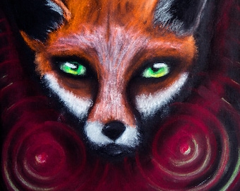 The Fox spirit - print 18 x 18 cm