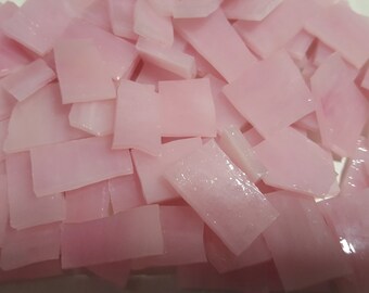 Mosaic Tile 25 PINK PINK Stained Glass Mosaic Tiles
