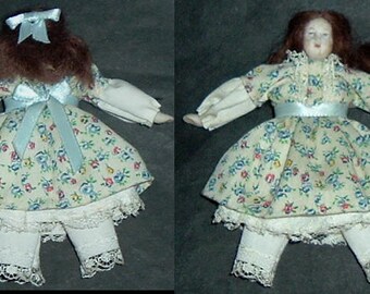 Miniature CERAMIC GIRL DOLL