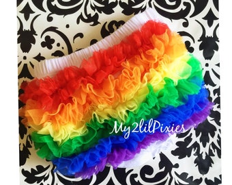 Bloomers ,Rainbow Bloomers,Ruffle Bum Bloomers.Baby Girl Bloomers,Newborn Bloomer,Ruffle diaper cover,Ruffle bloomer, rainbow baby bloomer