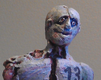 Hand-made zombie figure