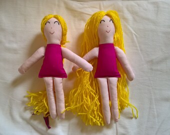 Rapunzel-cloth Doll blond hair